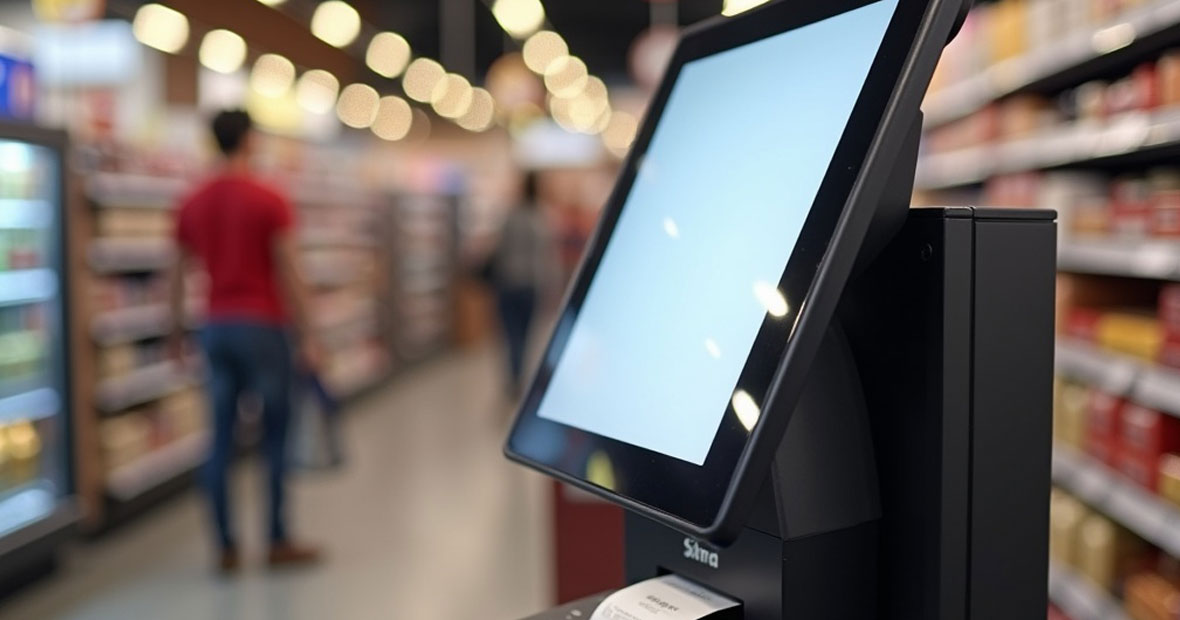 Kiosk printer in retail environment