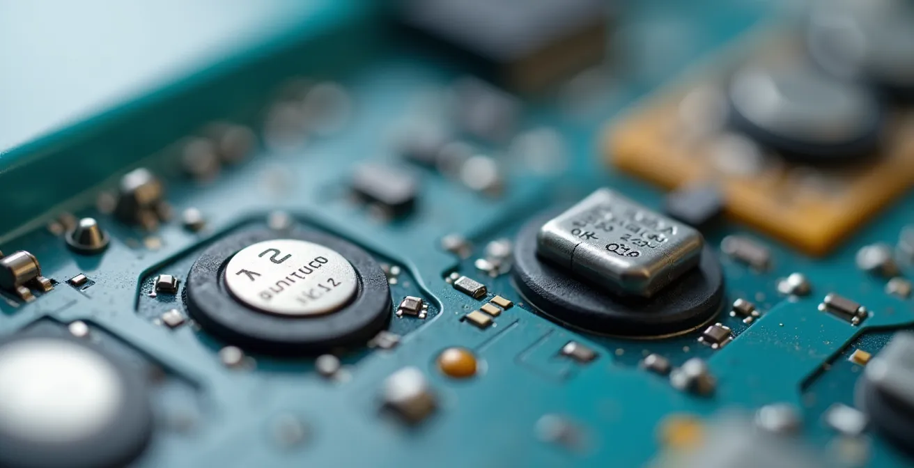 Detailed macro photography showing battery components, raw materials, and recycling processes in cross-section view